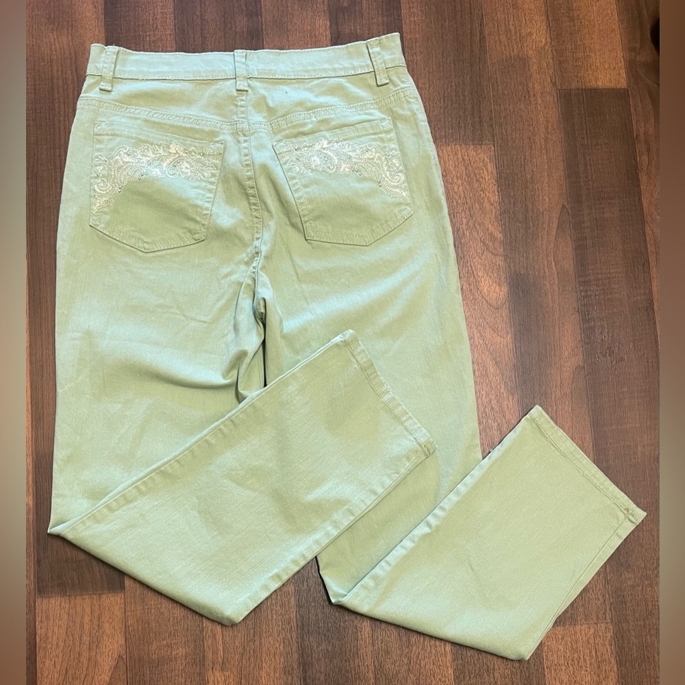 Gloria Vanderbilt Green Straight Leg Jeans
